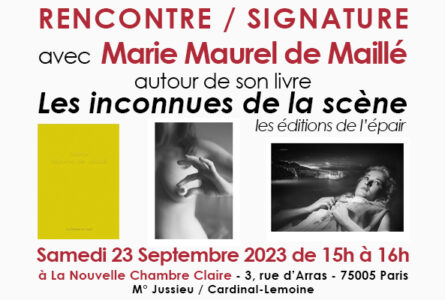 Marie MAUREL de MAILLÉ – Rencontre / Signature