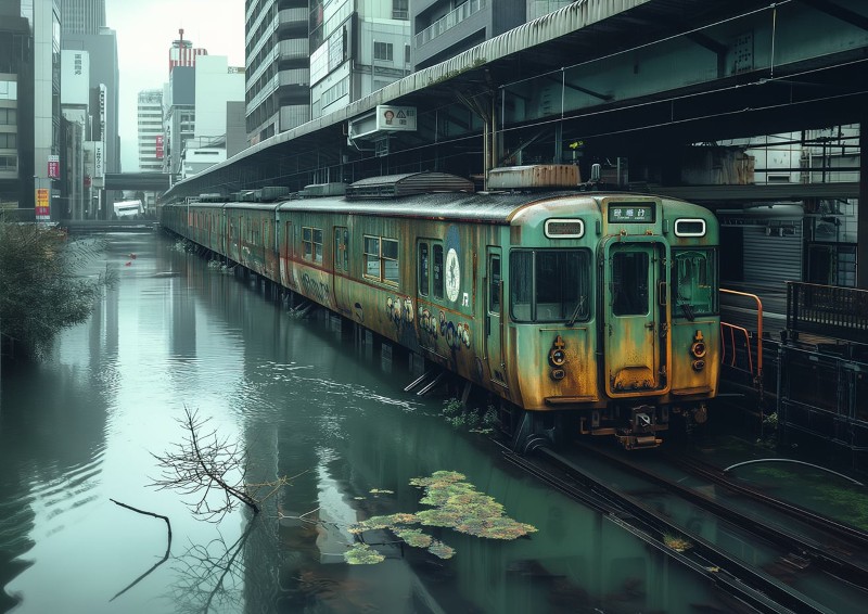 Naoki Umegatani : Ruin's Cat ; AI-Generated Ruins Photobook