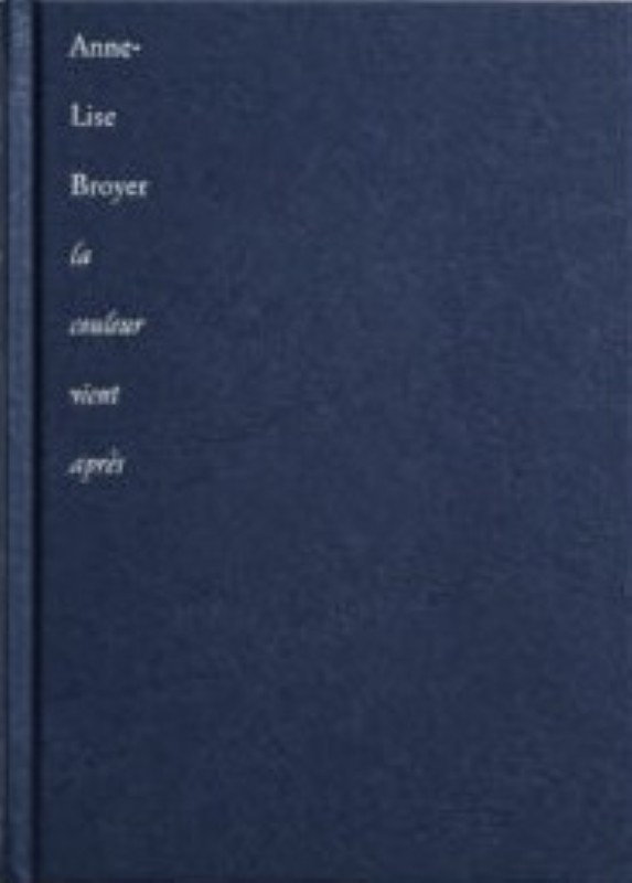 Anne-Lise Broyer : La couleur vient après