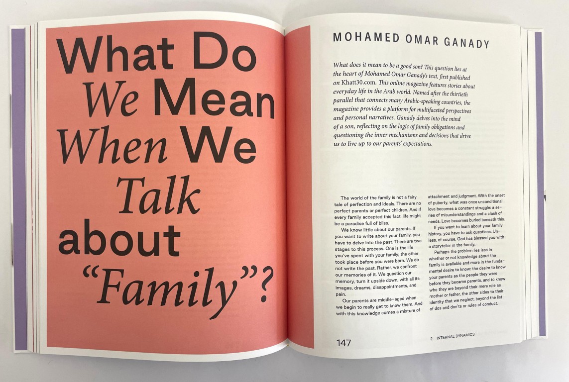 Family Matters ; Global Stories about Affilitation, Disruption, and Belonging