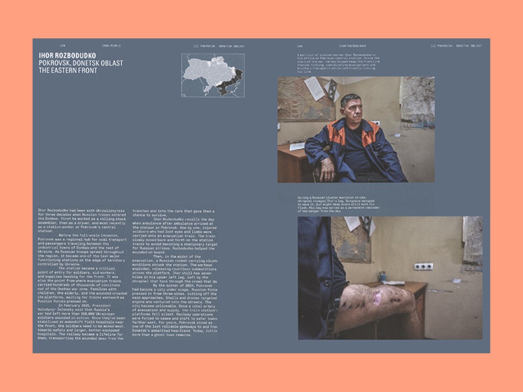 Jelle Krings : Iron People ; Life and war along the railway tracks in Ukraine